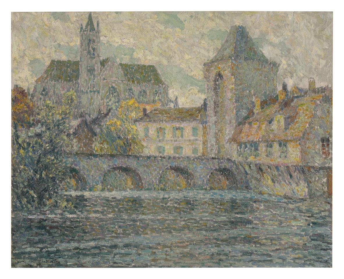 L'Église et le pont by Henri Le Sidaner
