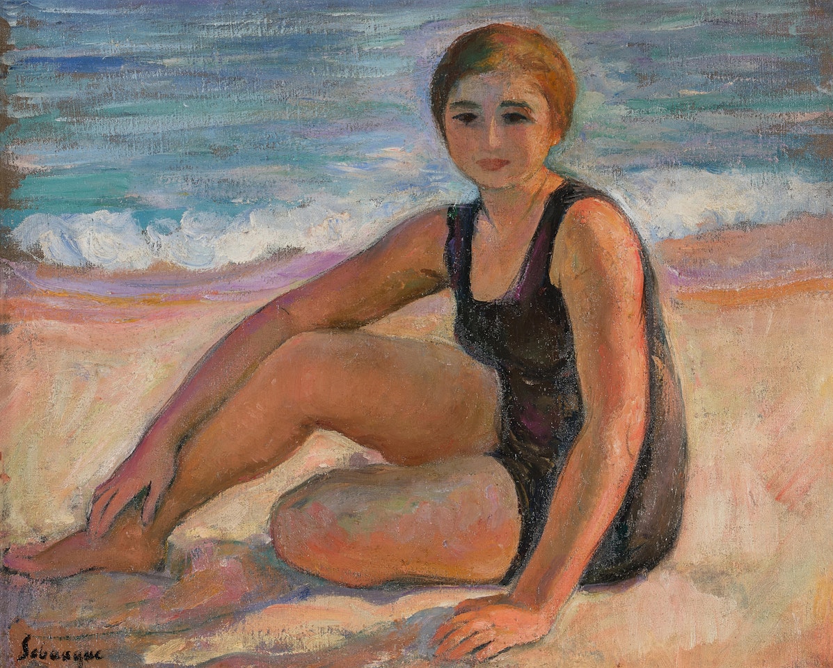 La Baigneuse au maillot noir by Henri Lebasque