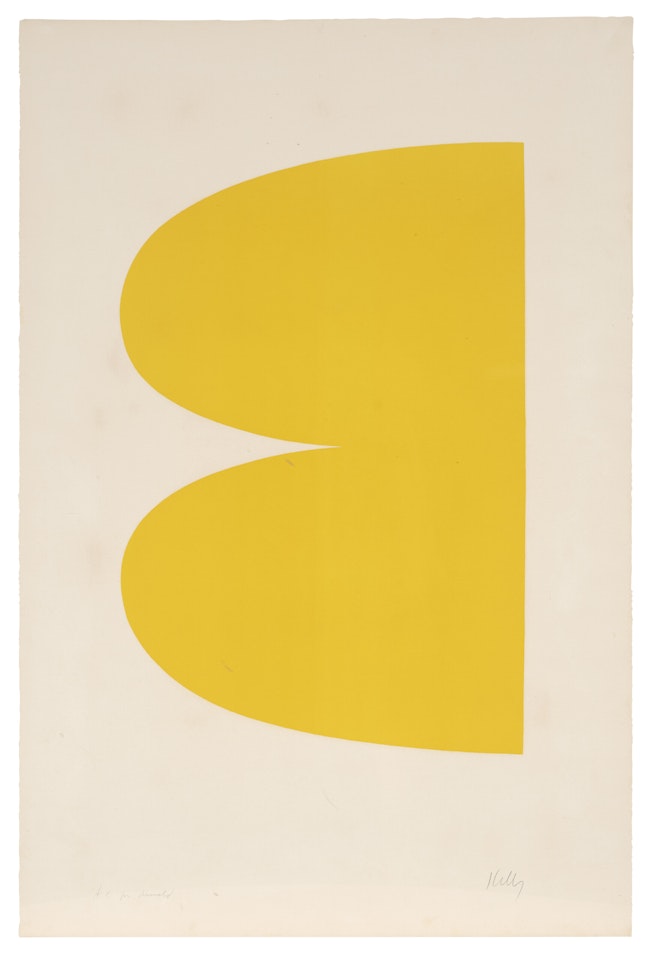 Yellow (Jaune), from Suite of Twenty-Seven Color Lithographs by Ellsworth Kelly