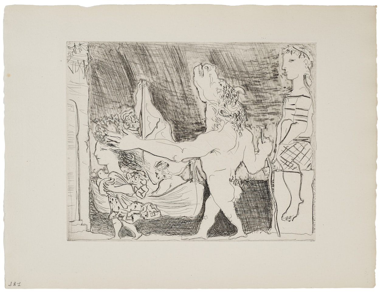 Minotaure aveugle guidé par une Fillette, II, from La Suite Vollard by Pablo Picasso