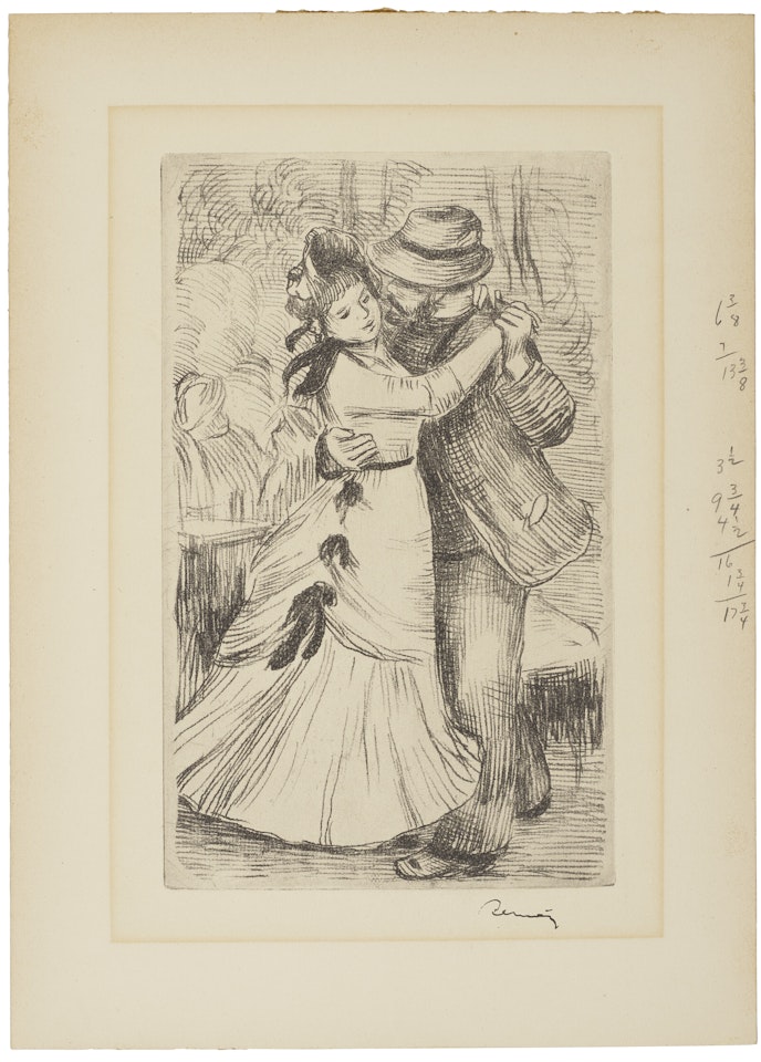 La Danse à la Campagne, 2e planche by Pierre-Auguste Renoir