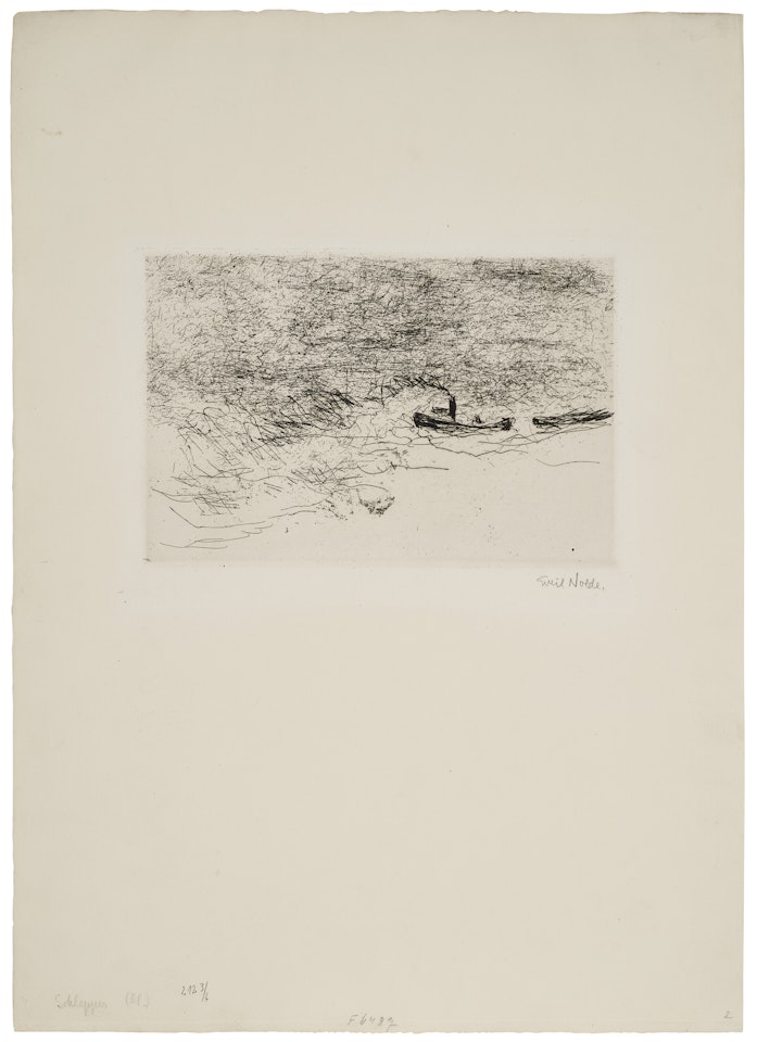 Schlepper (Tugboat) by Emil Nolde
