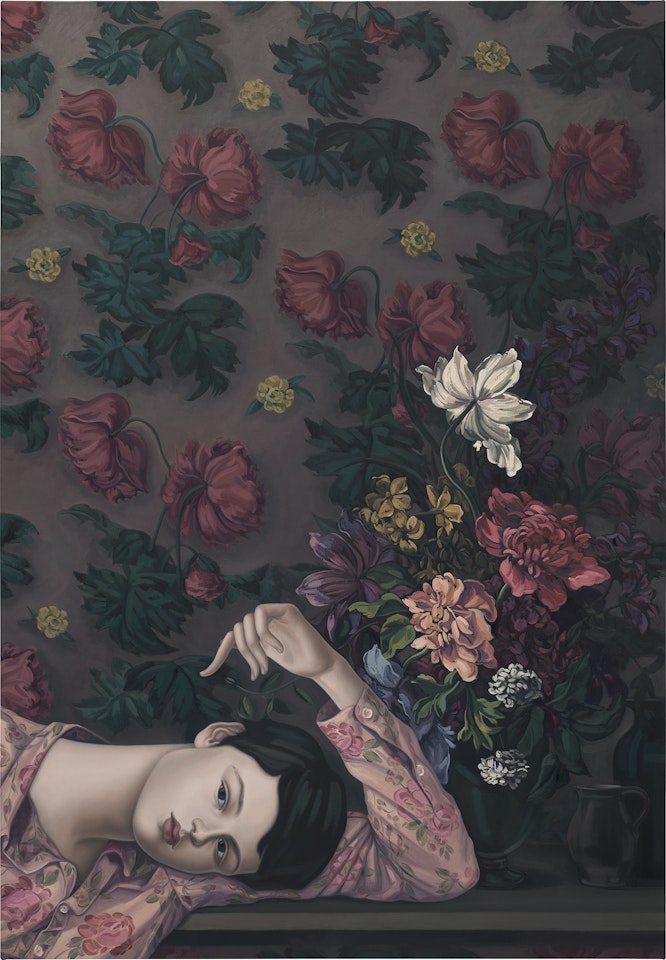 The dark-haired odalisque by Jesse Mockrin