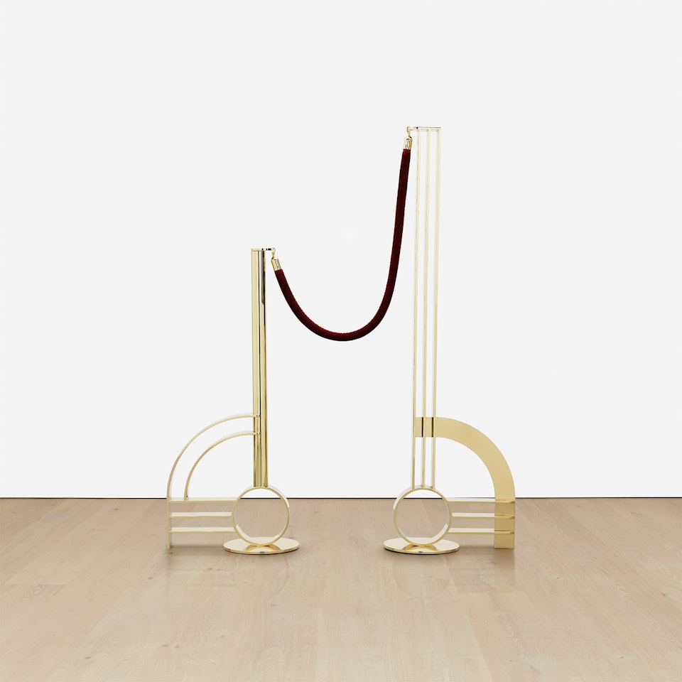 Modern Sculpture with Velvet Rope by Roy Lichtenstein