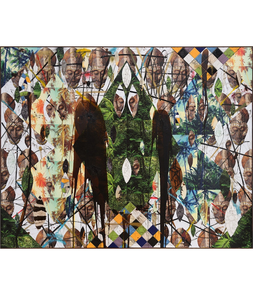 Untitled Escape Collage by Rashid Johnson