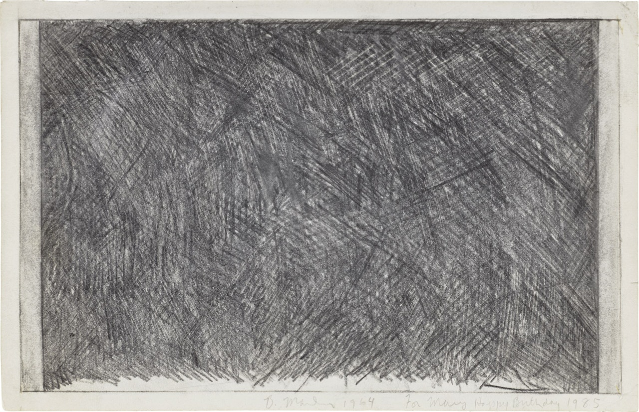 Untitled (For Mary Happy Birthday 1985) by Brice Marden