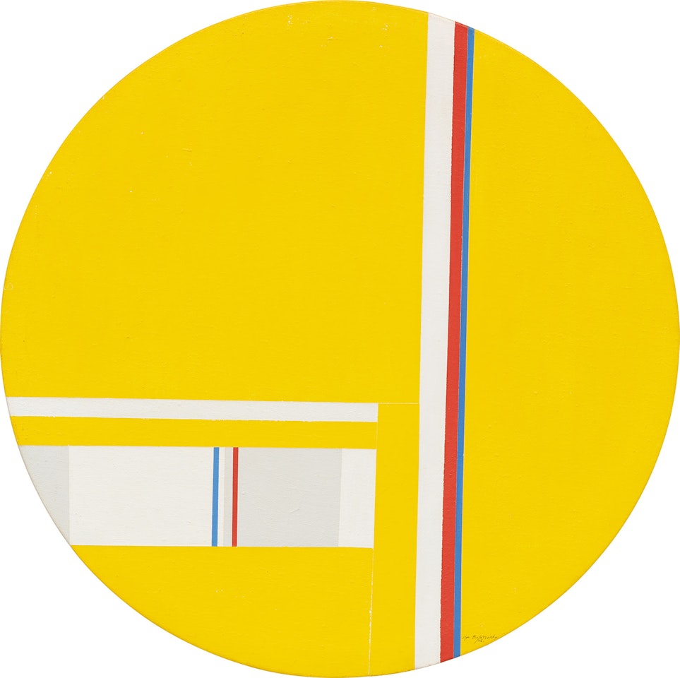 Yellow Tondo by Ilya Bolotowsky