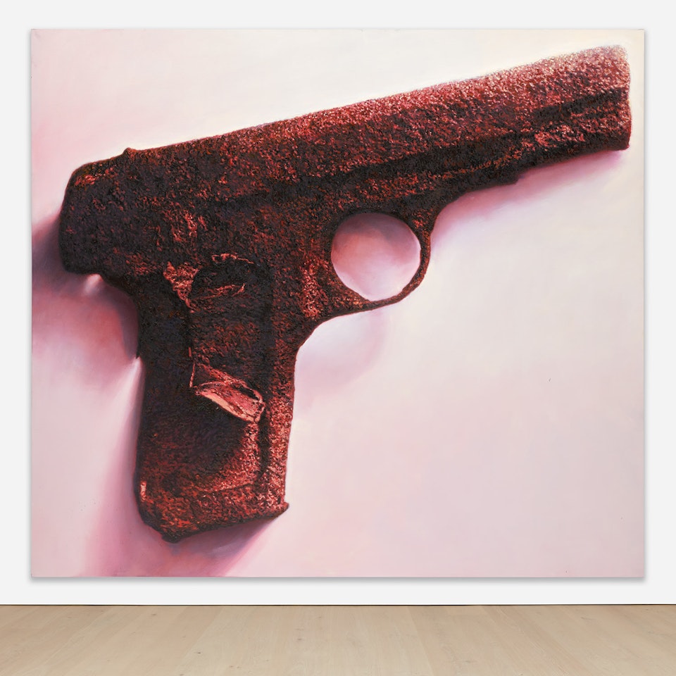 Untitled (Red Gun II) by Gottfried Helnwein