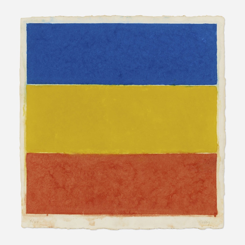 Colored Paper Image XVI (Blue Yellow Red) by Ellsworth Kelly