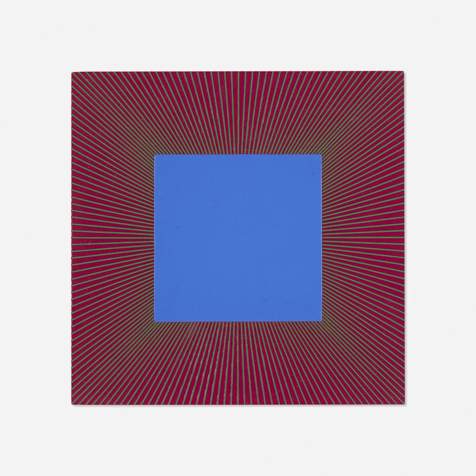 Deep Blue Square by Richard Anuszkiewicz