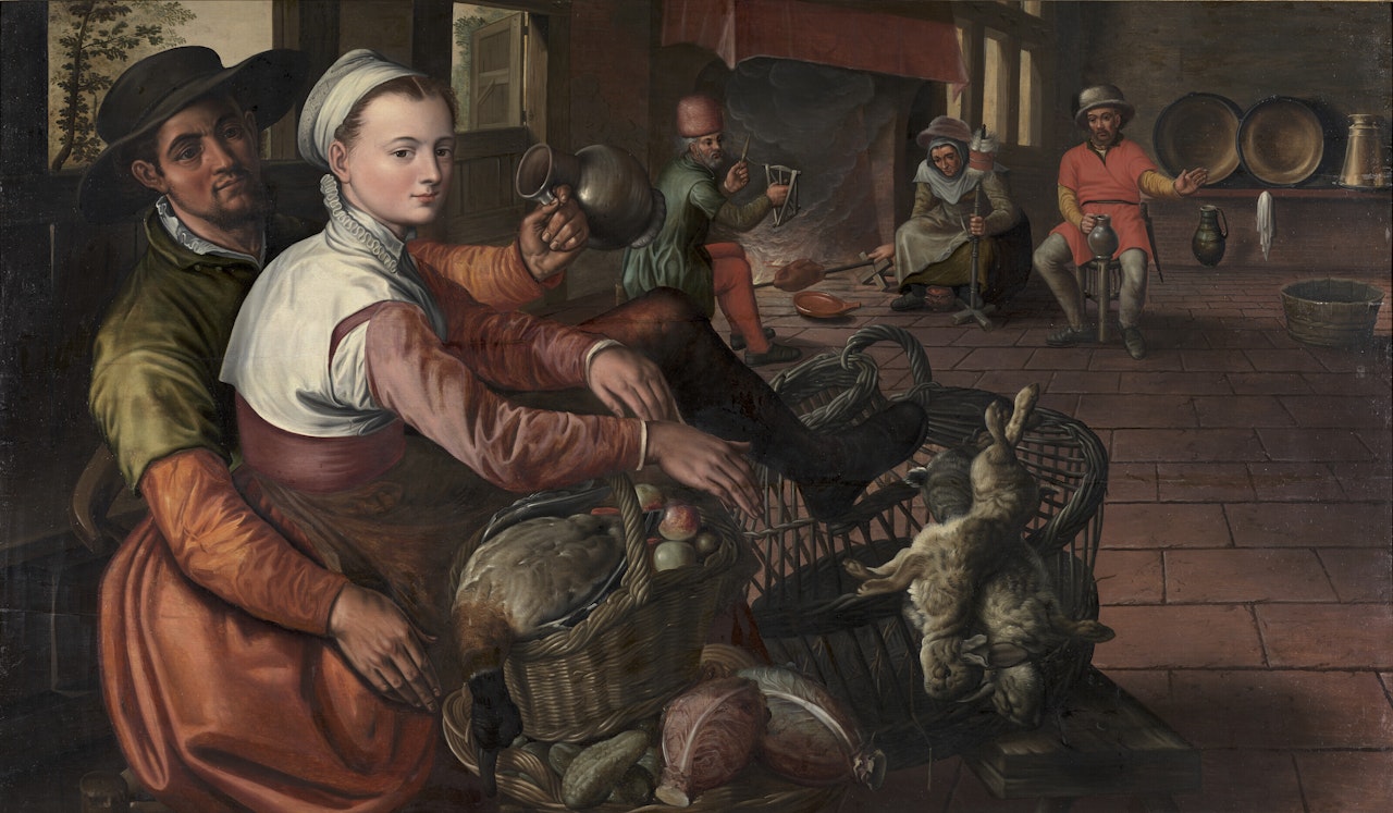 Intérieur de cuisine by Flemish School