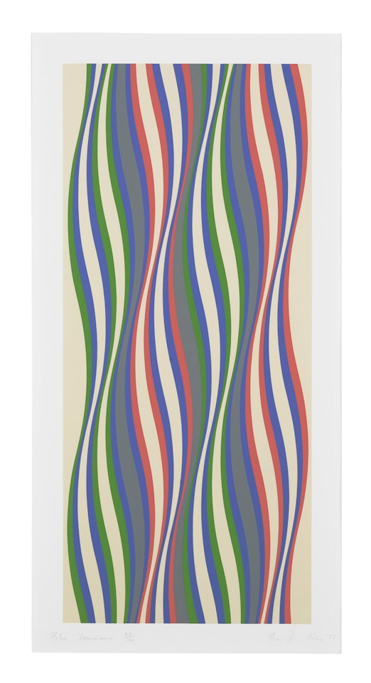Blue Dominance by Bridget Riley