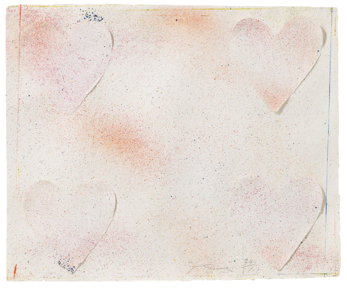 Dutch Hearts: one print by Jim Dine