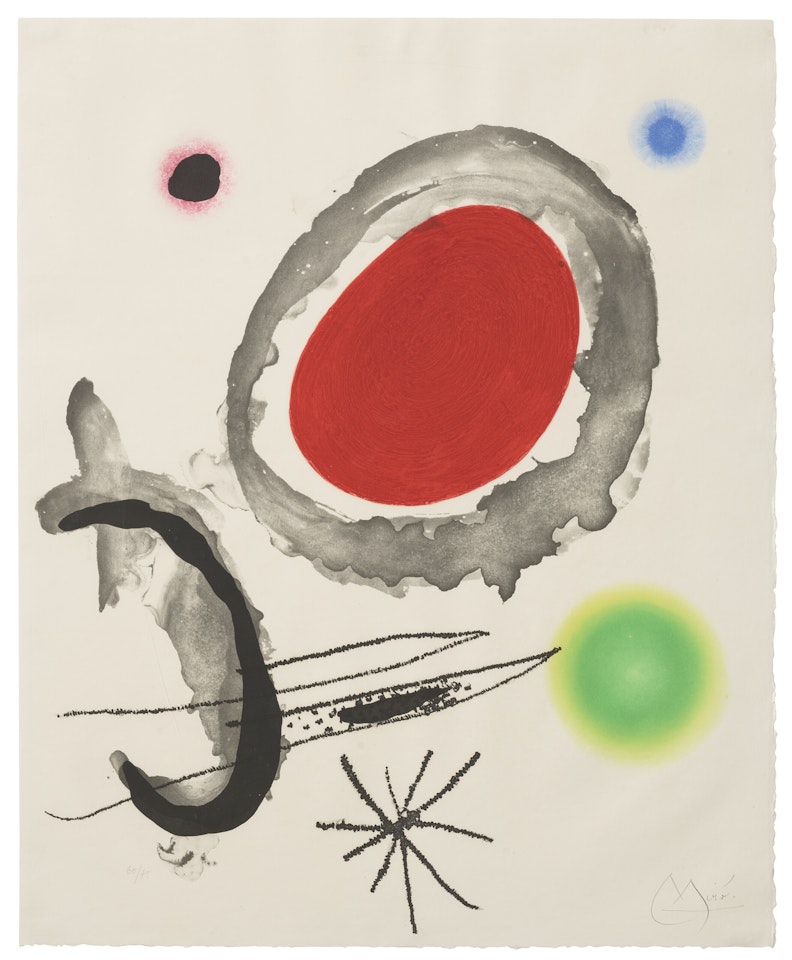 Oiseau Entre Deux Astres by Joan Miró