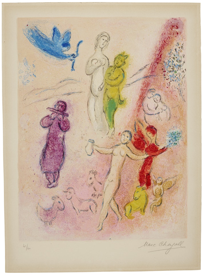 La Fable de Syringe, from Daphnis et Chloé by Marc Chagall