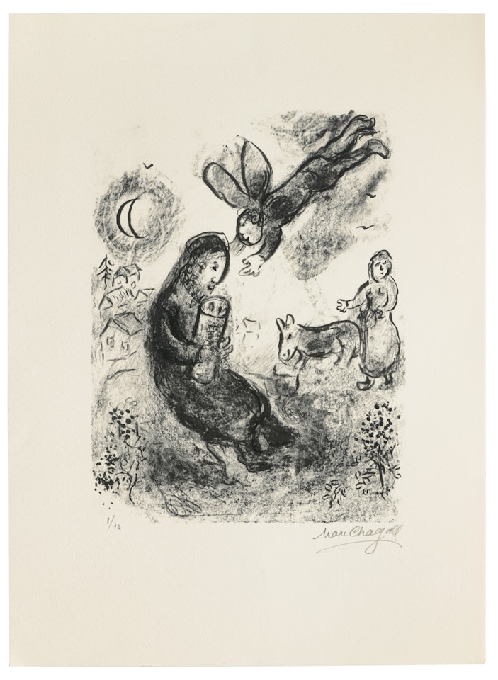 La Thora rouge (The red Tohra) by Marc Chagall