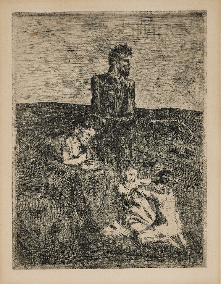 Les Pauvres, from La Suite des Saltimbanques by Pablo Picasso