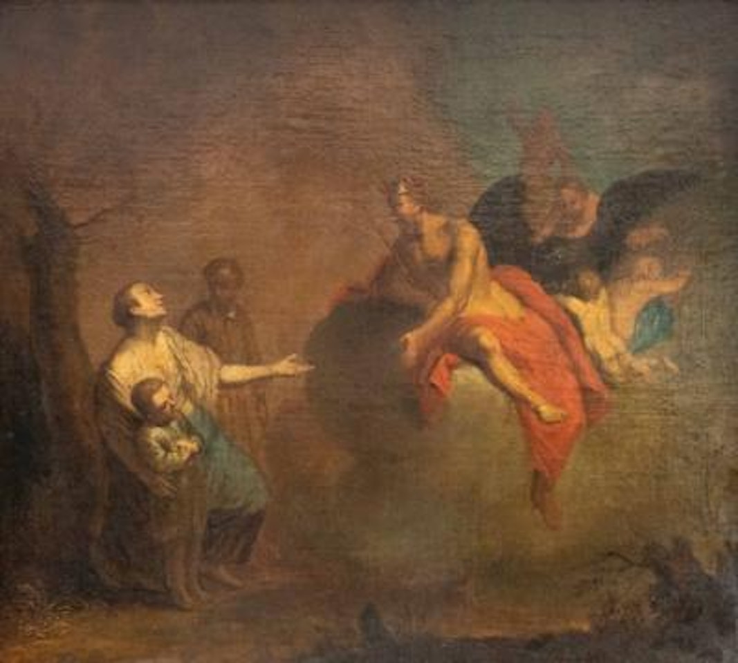 Jupiter Farreus als Beschützer der Ehe by Januarius Johann Rasso Zick