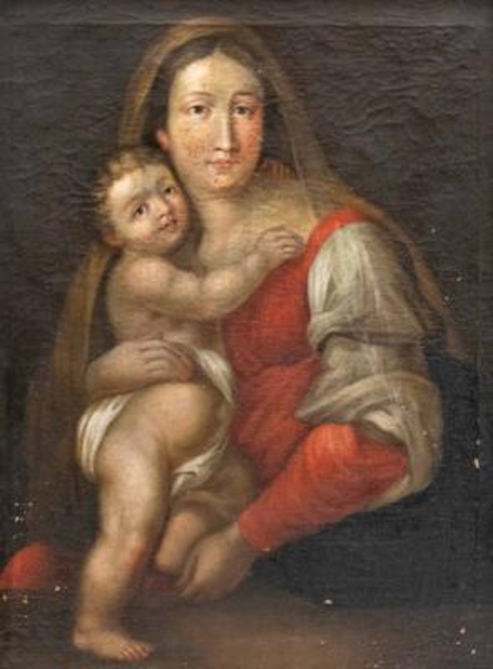 Madonna mit stehendem Jesuskind by French School