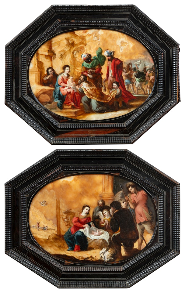 The Adoration of the Shepherds; The Adoration of the Magi by Italian School