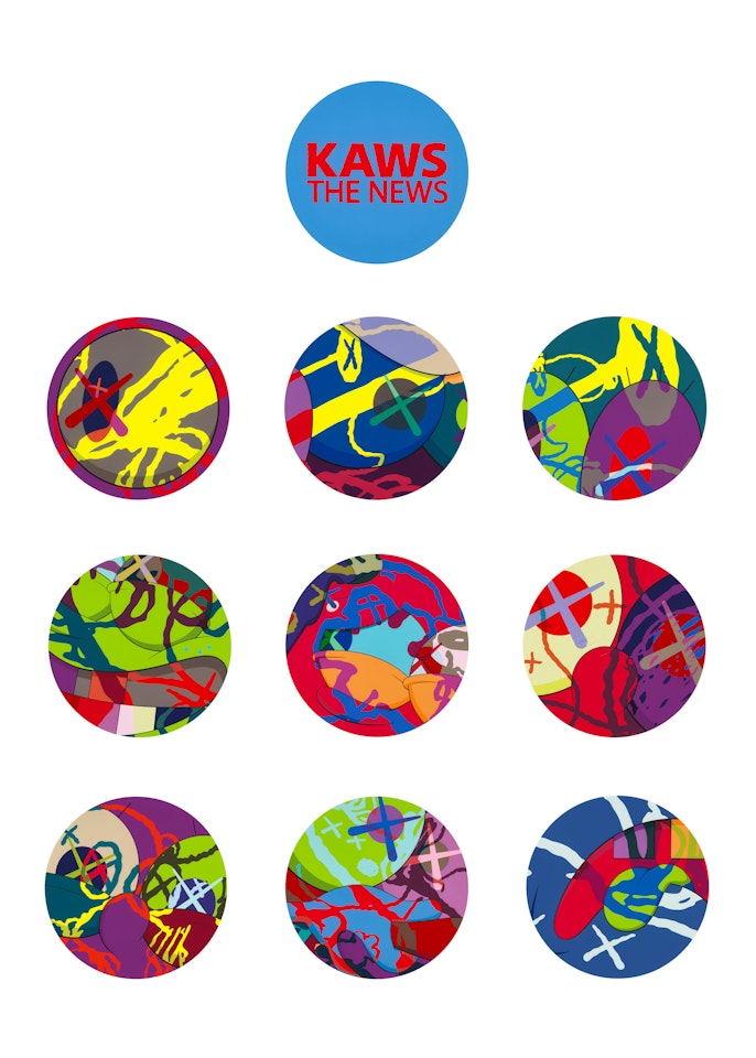 The News (A Complete Set of Nine) by Kaws