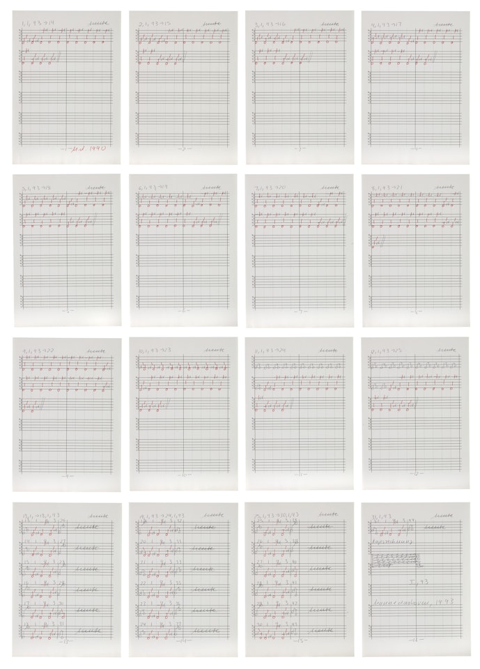 Partitur (I, 1993) (Score (I, 1993)) by Hanne Darboven