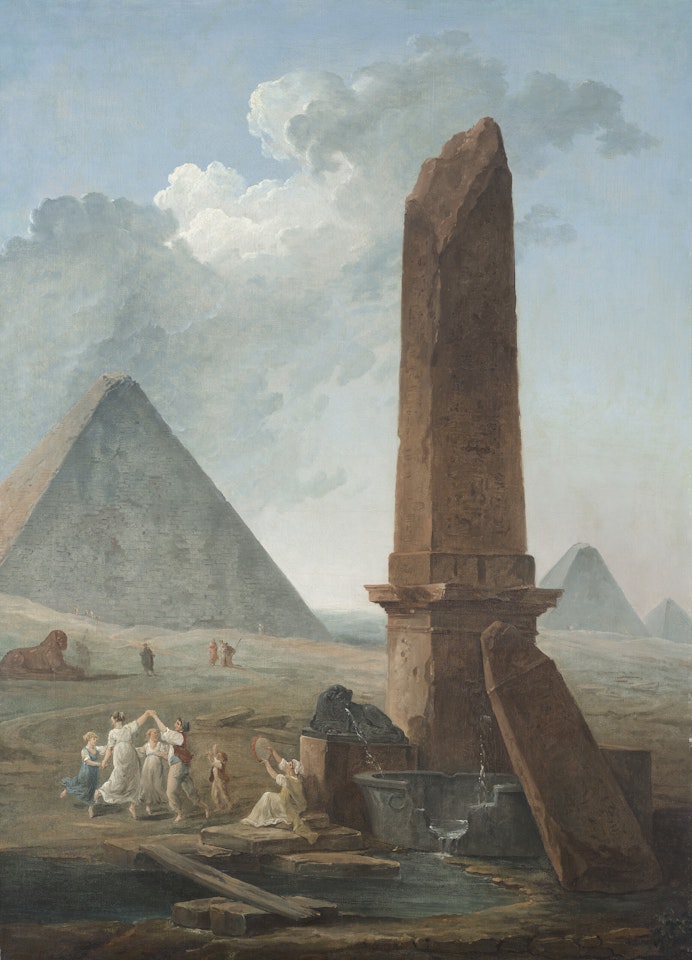The Farandole amidst Egyptian Monuments by Hubert Robert