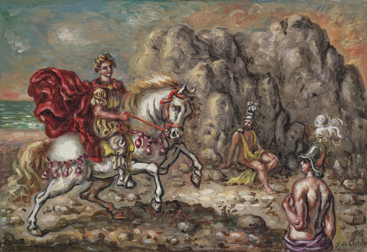 Achille sulle rive del mare Egeo by Giorgio de Chirico