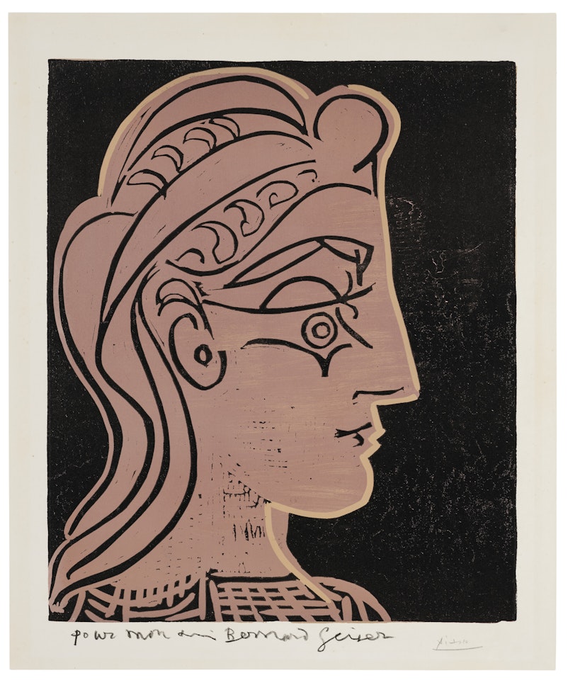 Tête de femme (de profil) by Pablo Picasso