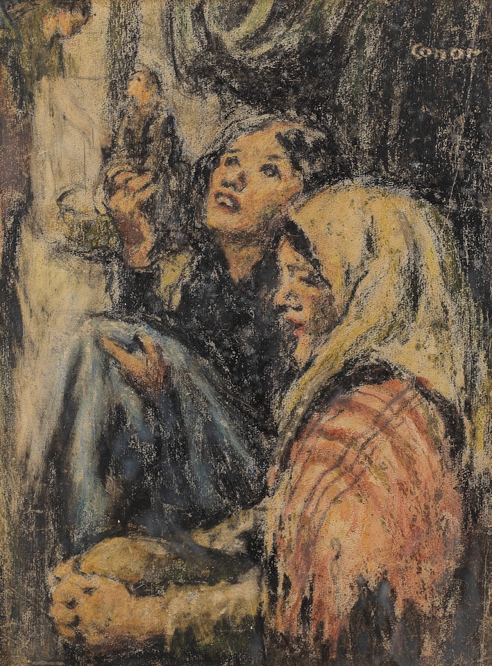At the Markets by William Conor