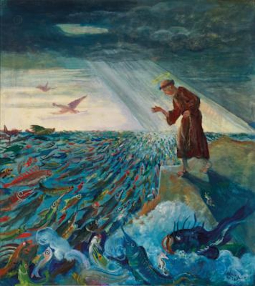 “Fischpredigt” by Oskar Laske