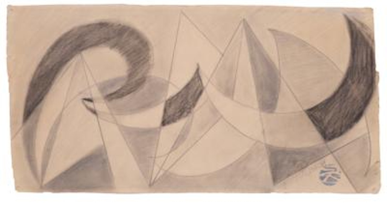 Linea di velocità + Spazio by Giacomo Balla