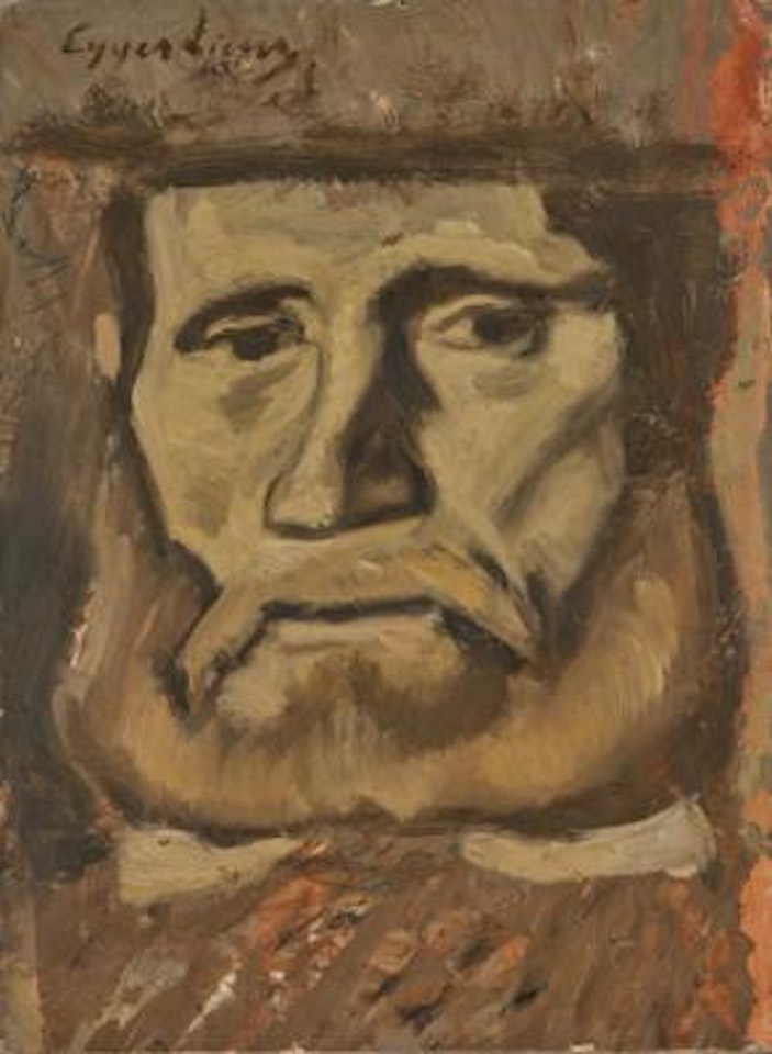 Bauernkopf / Portrait of a peasant by Albin Egger-Lienz