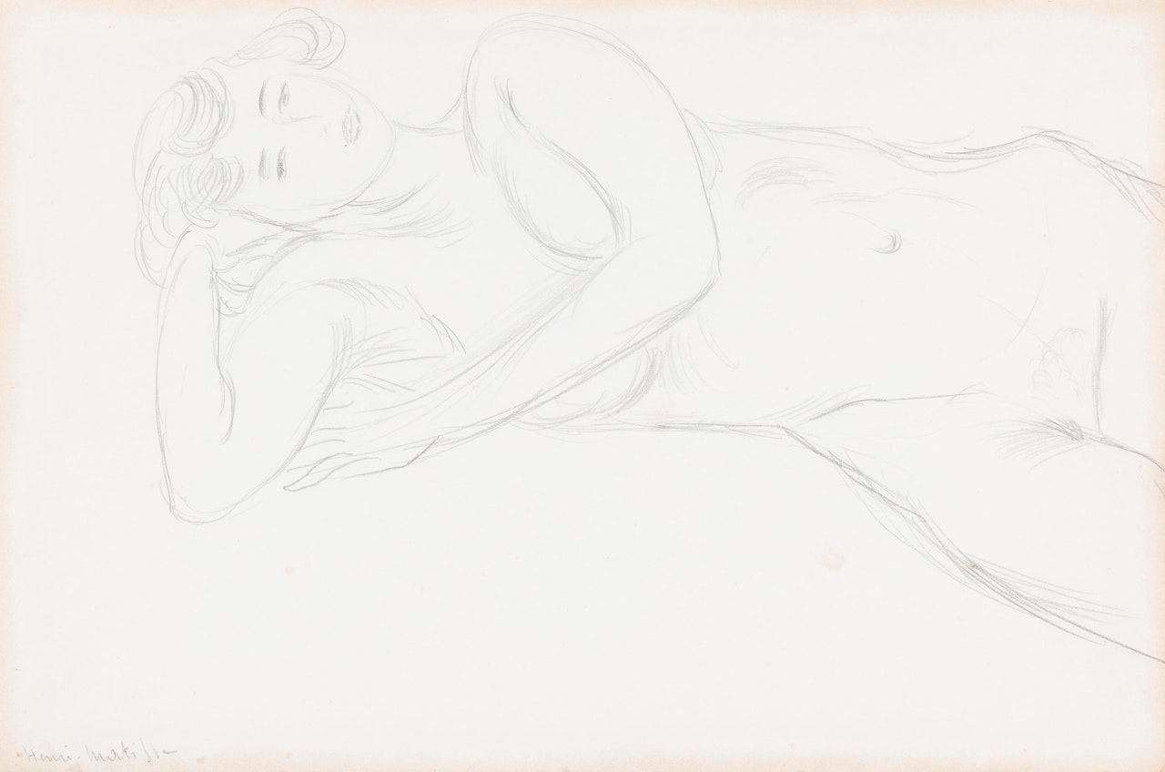 Femme nue allongée by Henri Matisse
