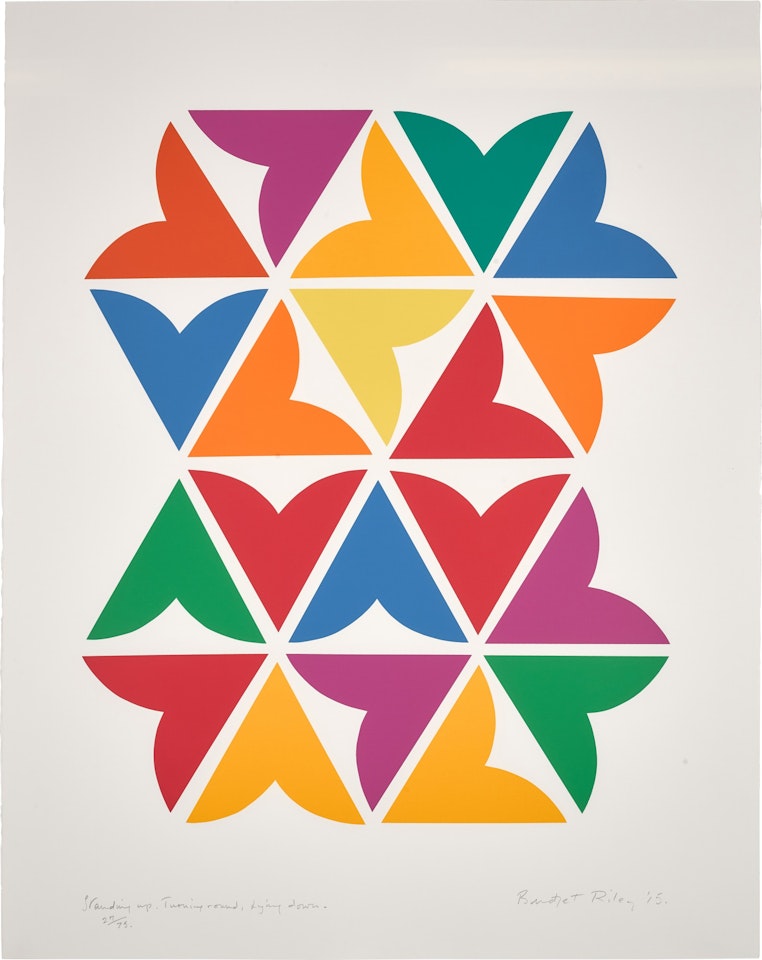Standing Up, Turning Round, Lying Down (Not in Schubert) by Bridget Riley