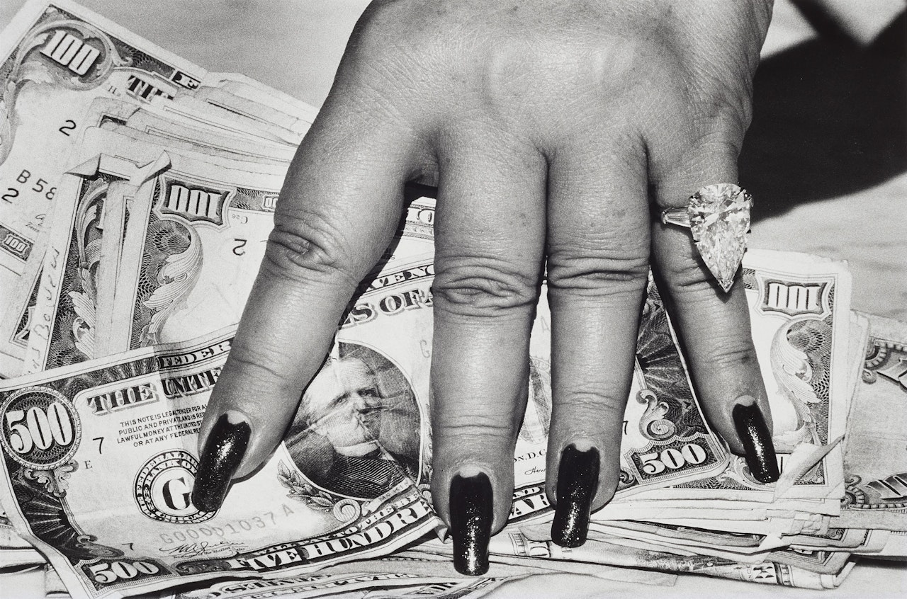 Fat Hand and Dollars, Monte Carlo by Helmut Newton