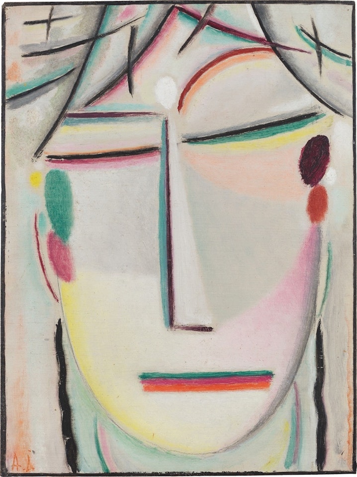 ”Heilandsgesicht: Dem Tempelhüter” by Alexej von Jawlensky