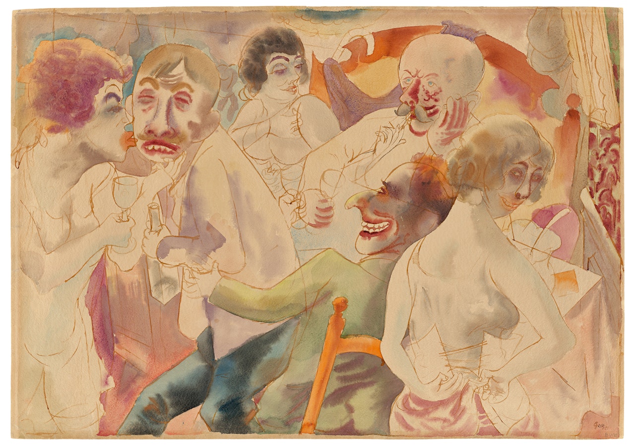 ”Nächtliche Szene by George Grosz