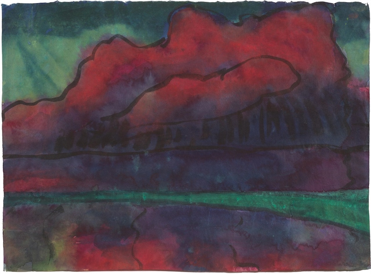 ”Rote Gewitterwolken” by Emil Nolde
