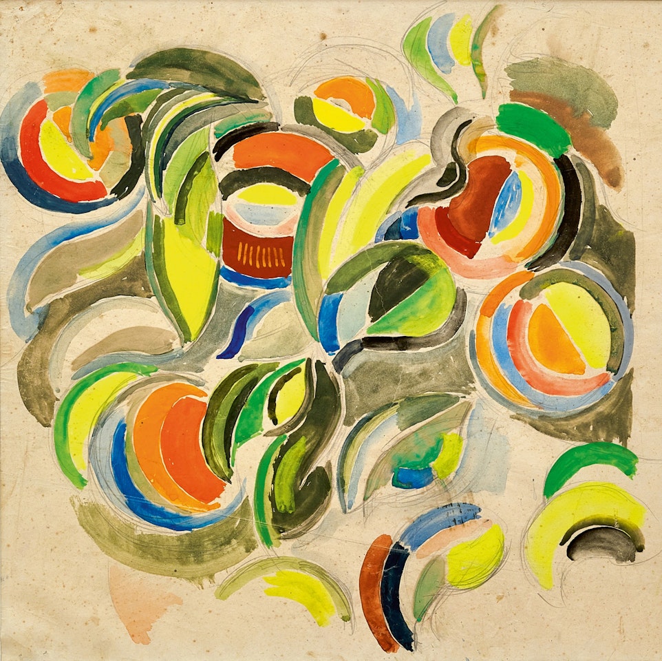 Projet de decoration pour l'un des Pavillon de l'Exposition Internationale de Paris 1937 by Sonia Delaunay
