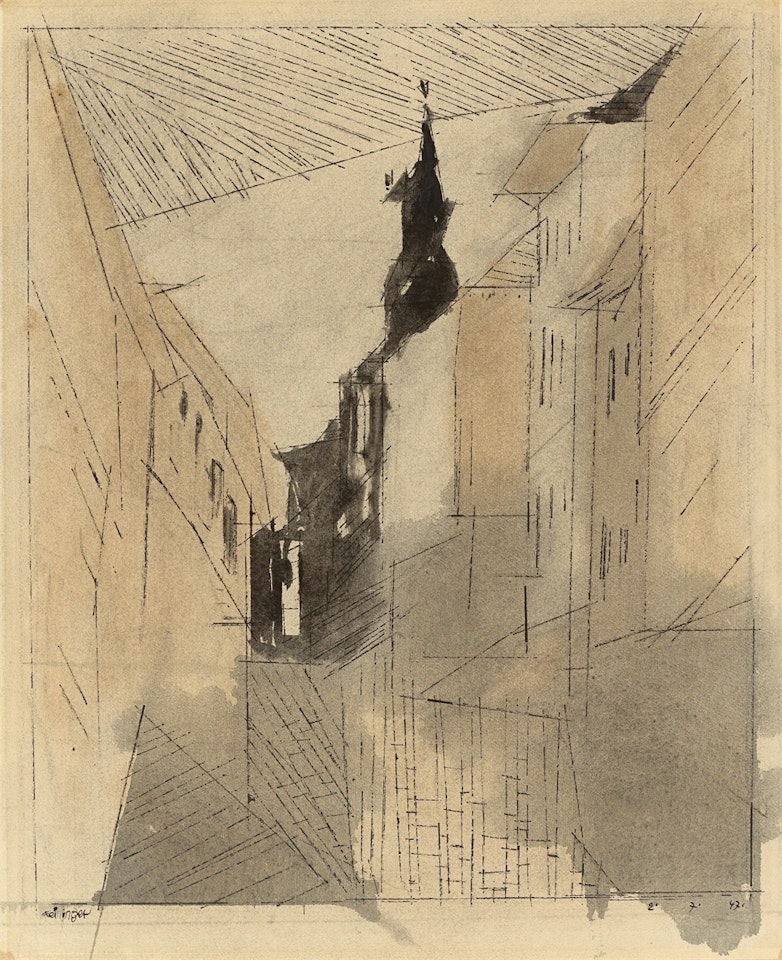Street by Lyonel Feininger