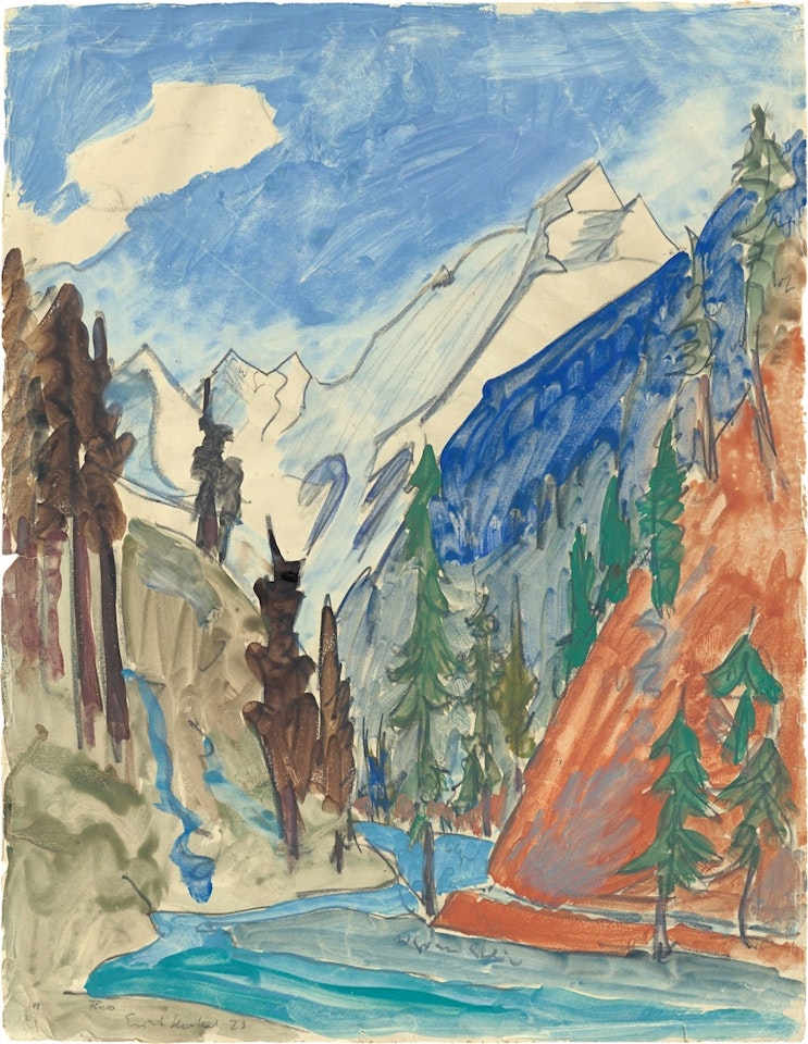 ”Fluss” by Erich Heckel