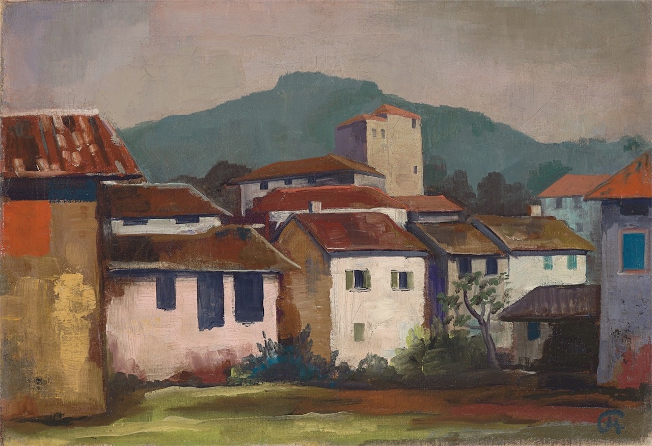 ”Tessiner Landschaft” by Karl Hofer