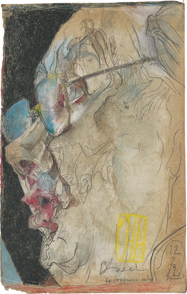 Self portrait by Horst Janssen