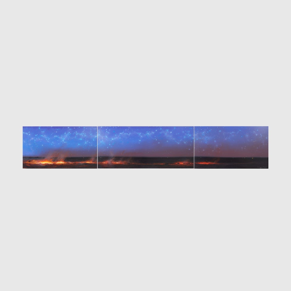 The Late Night Run (Shooting Star Over Enngonia) by Tim Storrier