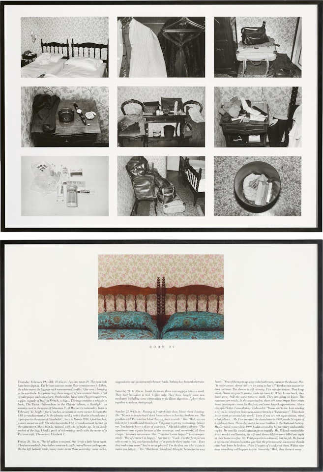 ”L’Hôtel – Room 29 by Sophie Calle