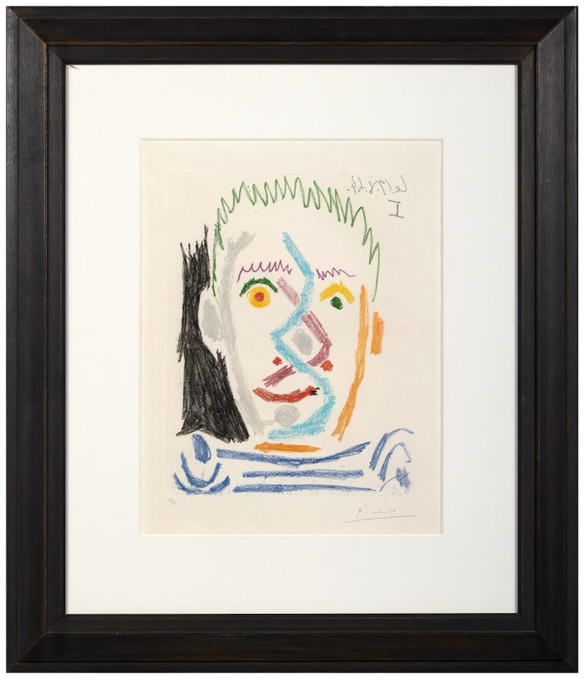 Tête d'homme au maillot rayé by Pablo Picasso