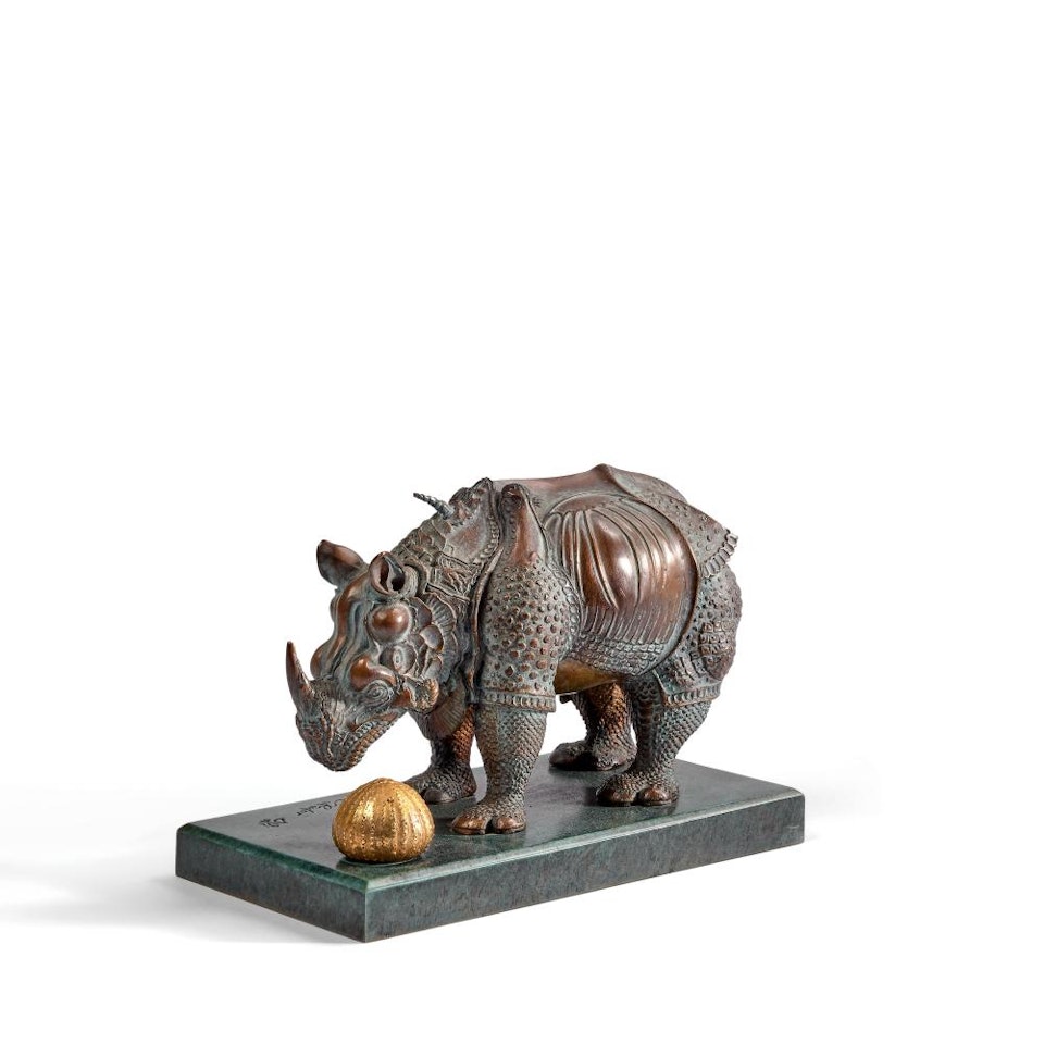 Rhinoceros habillé en dentelle by Salvador Dali