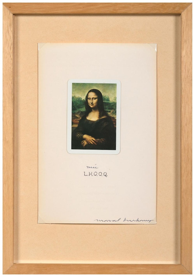 L.H.O.O.Q. rasée by Marcel Duchamp