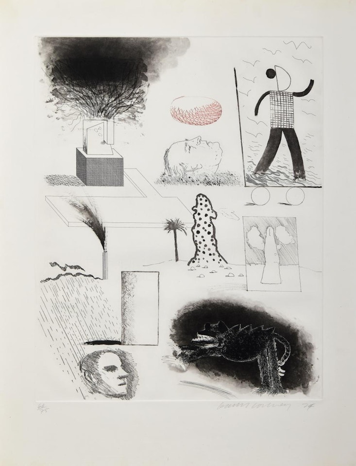 Showing Maurice the Sugar Lift by David Hockney
